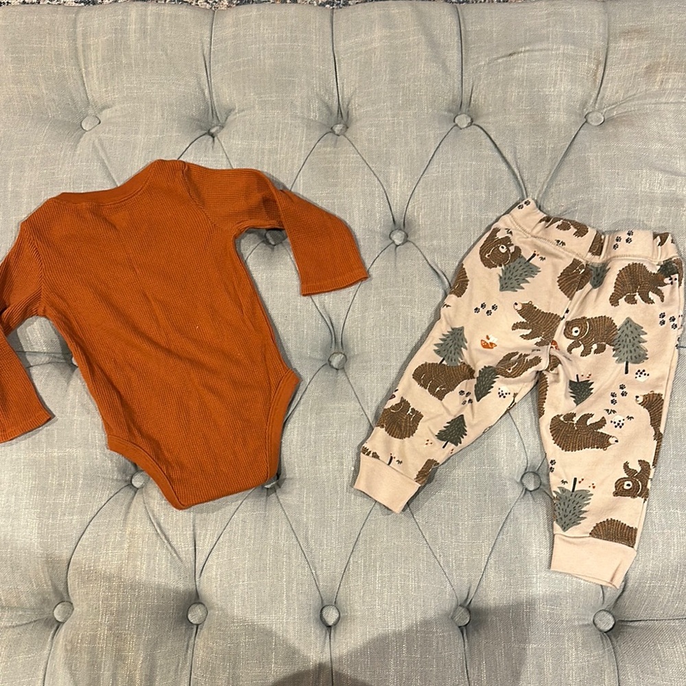 Garanimals Rust Ribbed Onesie - Picture 4 of 4